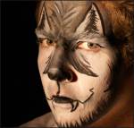 Face Painting - Wolf - by What Goes Up... Juggling Productions